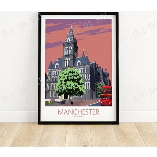 Manchester Art Print | Wall Art | Travel Poster | Artwork | Art Print Gift Idea