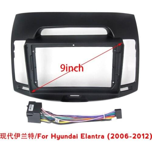 Car Fascia Trim Kit For Hyundai Elantra 2006-2012 / 2018-2020 / I10 LHD /IX25 / IX 45 Fitting Adaptor Cable Frame