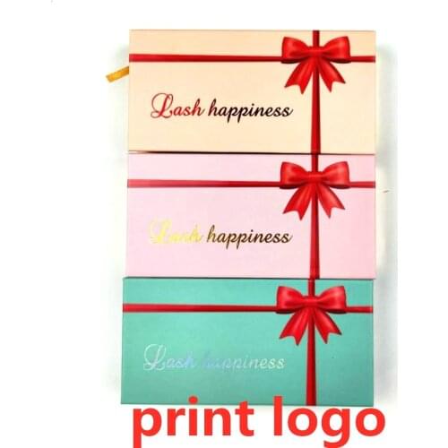 False eyelash packaging box lash boxes package custom logo faux cils 25mm mink lashes strip magnetic case bulk vendors