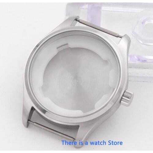 40mm Corgeut Sterile Mens watch case stainless steel brushed and polished case fit NH35, 36 ETA 2824 automatic mechanical watch