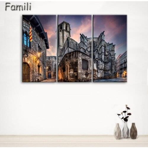 3Panel Spain Modern Printed Home For Living Room Painting On Canvas Wall Arts Picture Decor Artworks,oil painting