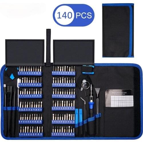 Precision Screwdriver Set 140 In 1 CR-V Screwdriver Bit Magnetic Torx Hex Screw Driver Bits Electronics Repair Tool Kit