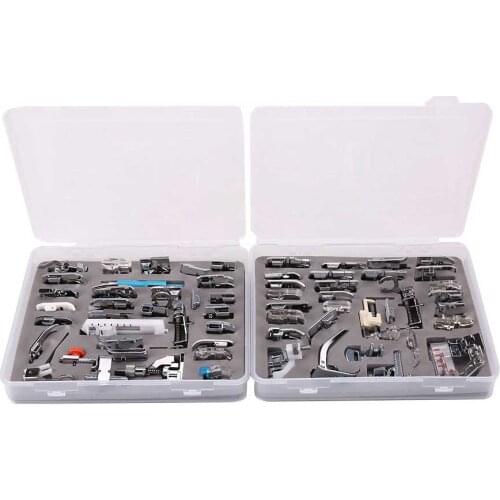 INNE 62pcs/Set Sewing Machine Presser Feet Domestic Accessories Tools Kit For Home Brother Singer Parts Knitting Multifunction