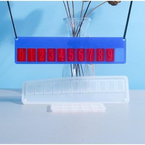 NOT AS LONG diy Epoxy Mould Doorplate Listing Silicone Mould Doorplate Listing Digital Mould Mirror with Hole Hot Sale