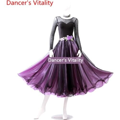 New women dance dress women ballroom performance dance dress ladies dance competition dress Waltz