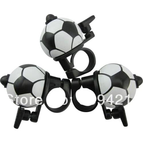 Whole Sale 200pcs/lot Genuine classic crisp bicycle bell cute football mini aluminum bell bicycle bellFree Shipment