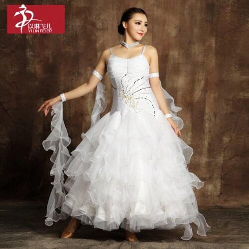 The Original Modern Costumes GB486 The Love of Rose Halter Tops Skirt New Ballroom Dance Skirt Performance Wear