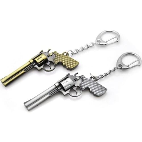 Original new Novelty Counter Strike Revolver Guns Bullet Keychain Men Trinket CS GO Plane Key Ring Jewelry Male Souvenirs Gift