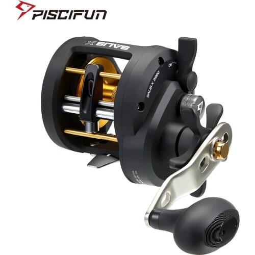 Piscifun Salis X Trolling Reel Up To 17KG Max Drag 6.2:1 Inshore Saltwater Baitcasting Fishing Reel Level Wind Conventional Reel