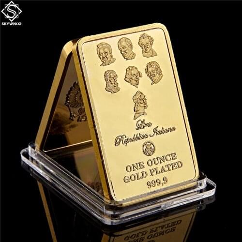 Gold Plated 999.9 The Collector Passione Per le aste Gold Bullion Bar Gorilla Souvenir Bar/Coin