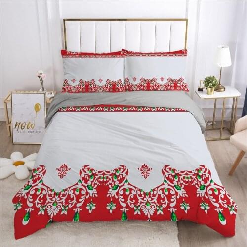 Luxury Bedding Set Gray 3D Duvet Cover Set with Zipper Bed Linen Comforter/Quilt Coves King Queen Full Double Size Bedclothes