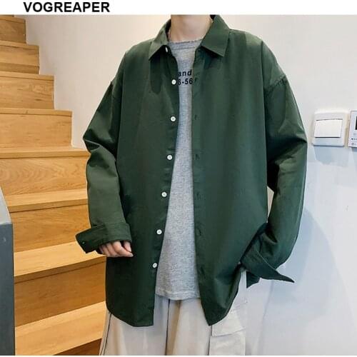 10 Colors High Quality Autumn Shirts Casual Button Down Mens Shirt 100% Cotton Long Sleeve Khaki Black Green White Pink Shirts