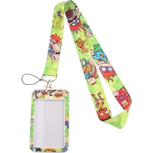 K2681 Anime Figures Lanyard For Keychain ID Card Passport Gym Cellphone USB Badge Key Ring Holder Neck Straps Accessories