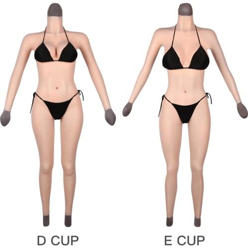 CYOMI Crossdresser Silicone D/E Cup Bodysuit Fake Boobs Breast Forms False Vagina Drag Queen Cosplay Male to Female Costumes