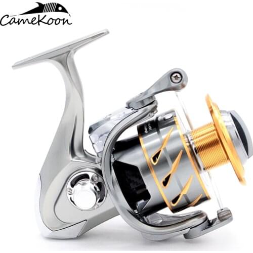 Strong Performing Spinning Match Fishing Reel with Metal Frame & Rotor Saltwater Wheel Screw-in Handle Max Drag 20kg Power Coil