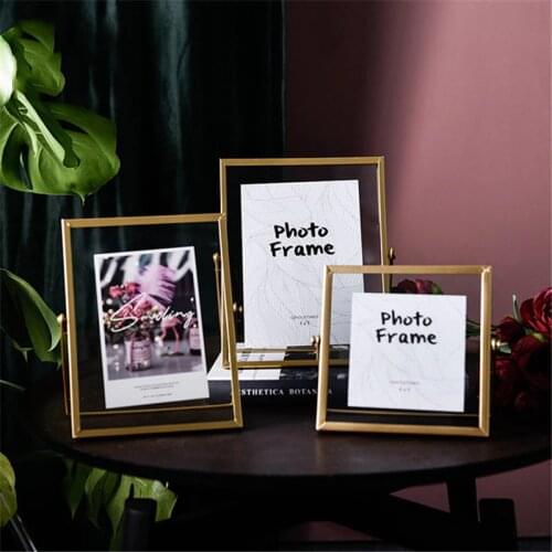 Nordic Gold Black Metal Painting Picture Poster Frame DIY Wall Photo Cube Frame Poster Creative Family Decorative Frame