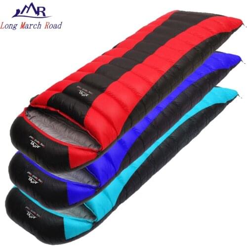 LMR multimeter ultralight down sleeping bag camping winter waterproof 0 degree sleeping bags envelope bag soft accessories 1000g