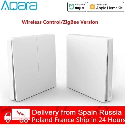 Xiaomi Aqara D1 Wall Switch Smart Zigbee Wireless Key Light Remote Control Zero Line Fire Wire Switch With /NO Neutral Mi Home