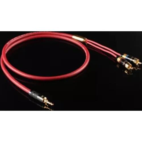 XIANZUN HIFI 6N OFC RCA Audio Cable 2RCA Male to 3.5mm Jack to 2 RCA AUX Cable for Home Theater iPhone Headphone