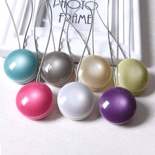 Curtain Straps Tied Resin Home Decor Curtain Holder Magnet Simple Cat-eye Curtain Buckles European Style Curtains Accessories