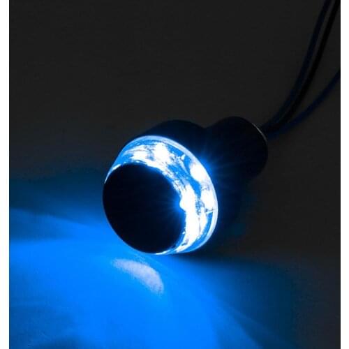 1 Pair Universal Motorcycle Handlebar End Turn Signal Motorcycle Side Light Signal Light Lamp Led Handlebar Refit Indicator N2Z5