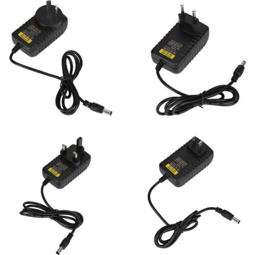 1PCS 5.5mm x 2.5mm EU/UK/US/AU Plug 5V1A AC 100V/220V Converter Adapter DC 5V 1A 1000mA Power Supply Charger