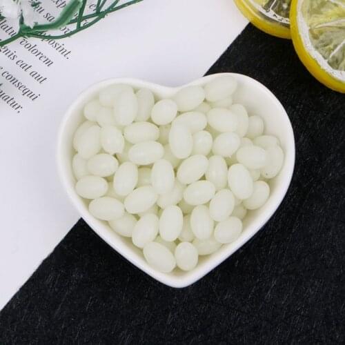 100Pcs Oval Luminous Fishing Lures Fishing Beads Sea Hard Floating Float Tackles N0PC