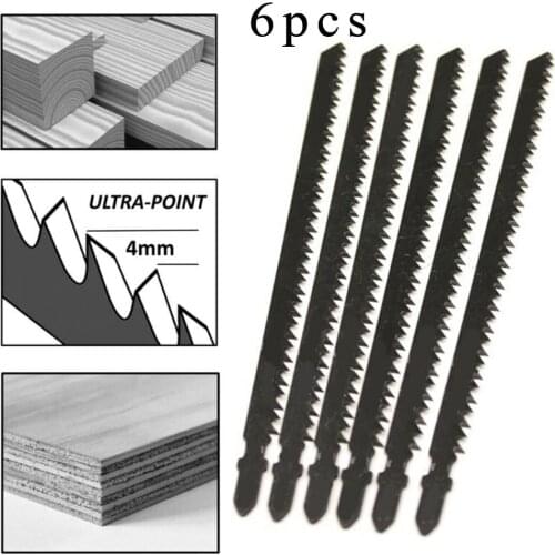 6Pcs T744D 180mm Ultra-Long Jigsaw Saw Blades Fast Cutting Set Woodworking Tool For Wood Plastic Cutting Disc