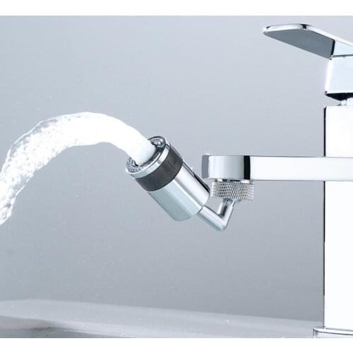 720 Degree Faucet Aerator Convenient Anti-splash Kitchen Tool 360 Degree Rotatable Pressurized Faucet for Washroom