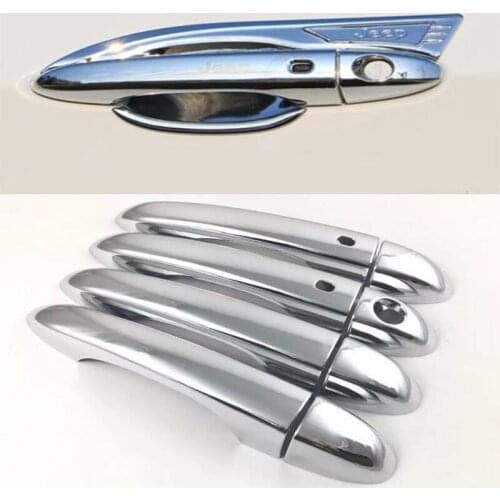 Accessories New for Jeep Compass Second Generation 2017 2018 Car Side Door Handle Cover Trim 8pcs Accessories