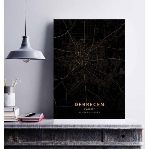 Budapest Debrecen Szeged Hungary Poster