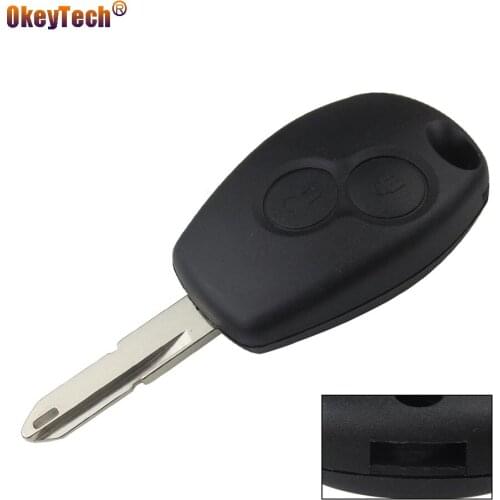 OkeyTech Remote Key Blade Shell Replacement Case 2 Button for Renault NE73 Duster Logan Fluence Clio Kangoo Sandero Cover Fob