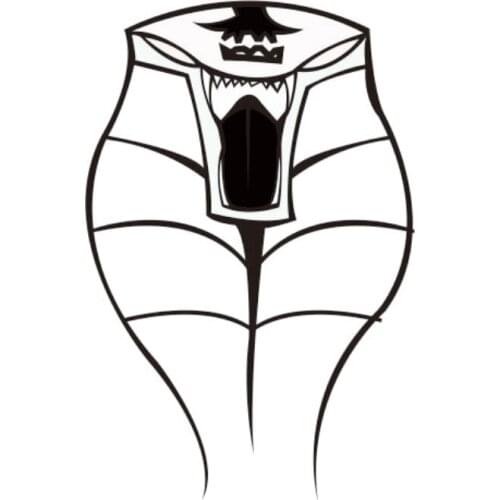 Cobra cover scratch waterproof car sticker external accessories car supplies cartoon decoration bumper window refrigerator PVC