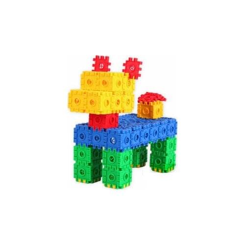 Edducational toys Digital plastic square jigsaw puzzle toy child plastic insert toys