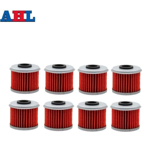 8Pcs Motorcycle Engine Parts Oil Grid Filters For HONDA CRF250R CRF 250R CRF250 R CRF 250 R 2004-2014 2016 Motorbike Filter