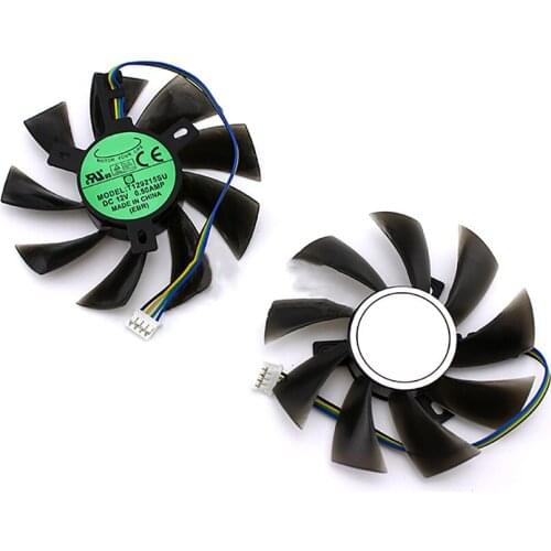Graphics Card Cooling Fan for HIS RX560D 560 550 2G/4G RX470 460 ITX MINI Repair Part Replacement 4Pin Video Card Cooler Fan