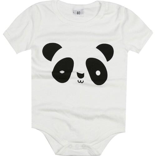Summer Boy Cotton Romper Playsuits Infant Cute Cartoon Family Clothing Set Girl Panda Bodysuit Baby Birth Casual O-neck Jumpsuit