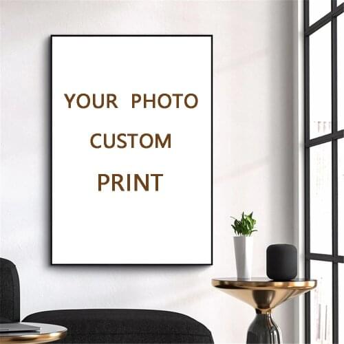 Custom Print Canvas Painting By Your Photo Canvas Poster Personal Gift Customize Figure Animal Pets Pictures Home Decor Prints