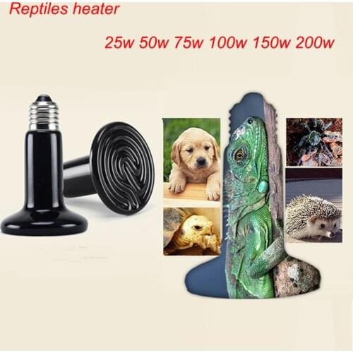 Far Infrared Ceramic Heater Pet Snake Tortoises Lizard Hedgehog Heating equipment Warm Box Attemperator Reptiles Heater