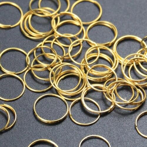 100Pcs 12MM Gold Silver Plated Steel Ring Loop Lamp Parts Chandelier Crystal Connector Pendant Bead Curtain Accessories