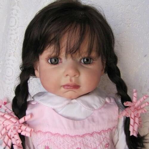28 inch Reborn Doll Parts huge baby reborn toddler Leontyne Lifelike Real Soft Touch Unfinished DIY Blank Doll Kit