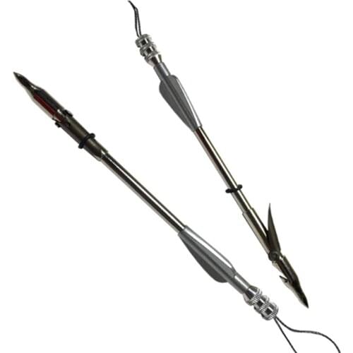 Shooting fish darts stainless steel slingshot shooting fish with tail darts outdoor arrow support catapult shooting fish darts
