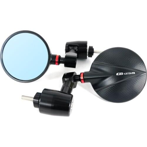Motorcycle CNC Handle Bar Rearview Side Mirrors Bar End Mirror Fit For Honda CB125R 2012 2013 2014 2015 2016 2017 2018 2019
