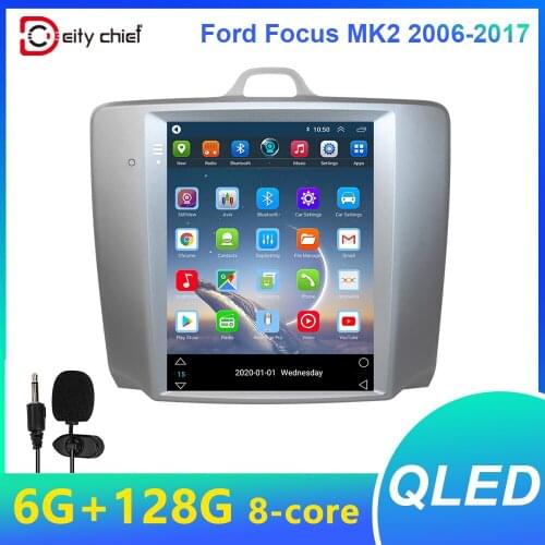 Android multimedia player for Ford Focus MK2 2006-2017 Radio GPS Navigation Quad Core Wifi DVD Player Vertical screen