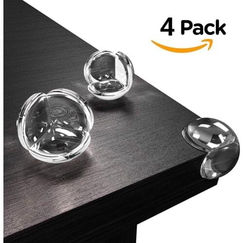 4pcs/lot Soft Clear Rubber Table Desk Edge Corner Protector Guards Baby Child Kids Safey Table Corner Protector