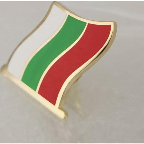 Soft Enamel Bulgaria Flag Lapel Pins