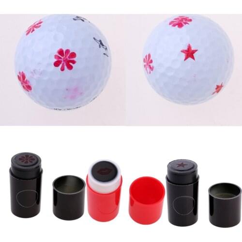 3 Pieces Quick Drying Golf Ball Stamper Golfer Stamp Marker Training