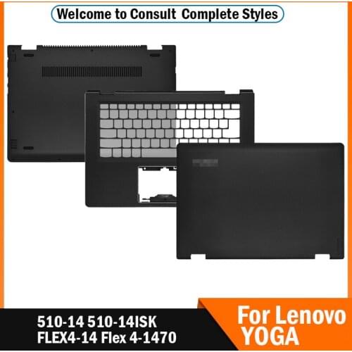NEW Laptop Case For Lenovo YOGA 510-14 510-14ISK FLEX4-14 Flex 4-1470 Series LCD Back Cover/Palmrest/Bottom Case Cover Black
