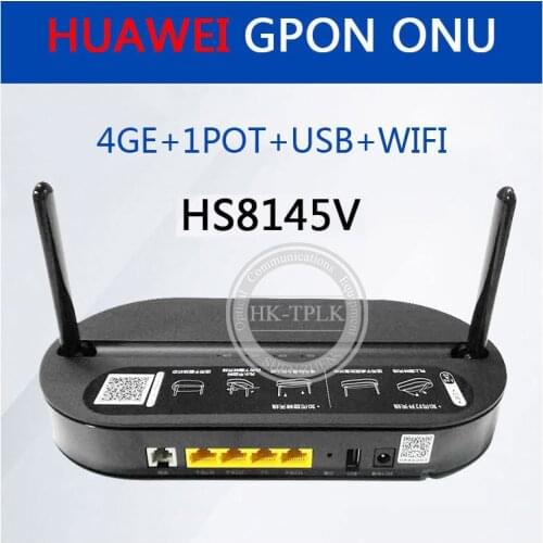 Original HS8145V EPON/GPON ONU ONT HGU Dual Band Router 4GE+Wifi 2.4GHz &5GHz Fiber Network Router