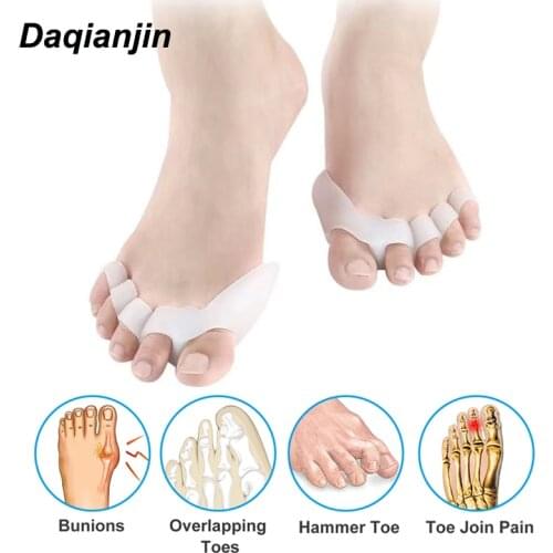 Five Hole Toe Separator Gasket Orthopedics Products Correct Overlapping Shaped Toes Hallux Valgus Relieve Bunion Foot Care Tool